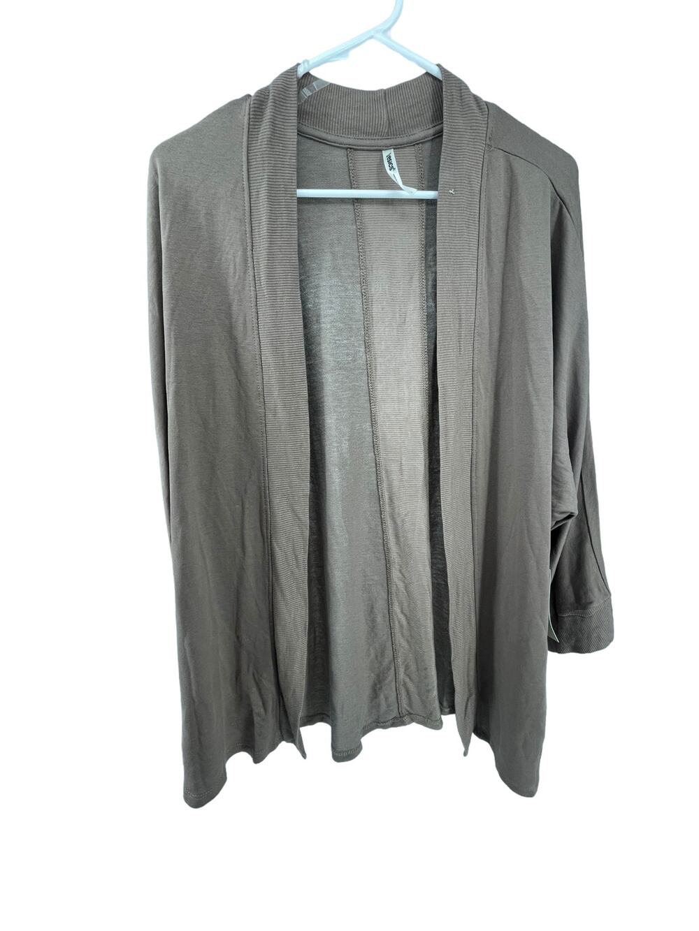 NWT Tresics Brown Open Front No Closure Cardigan Sweater Women's Size Large